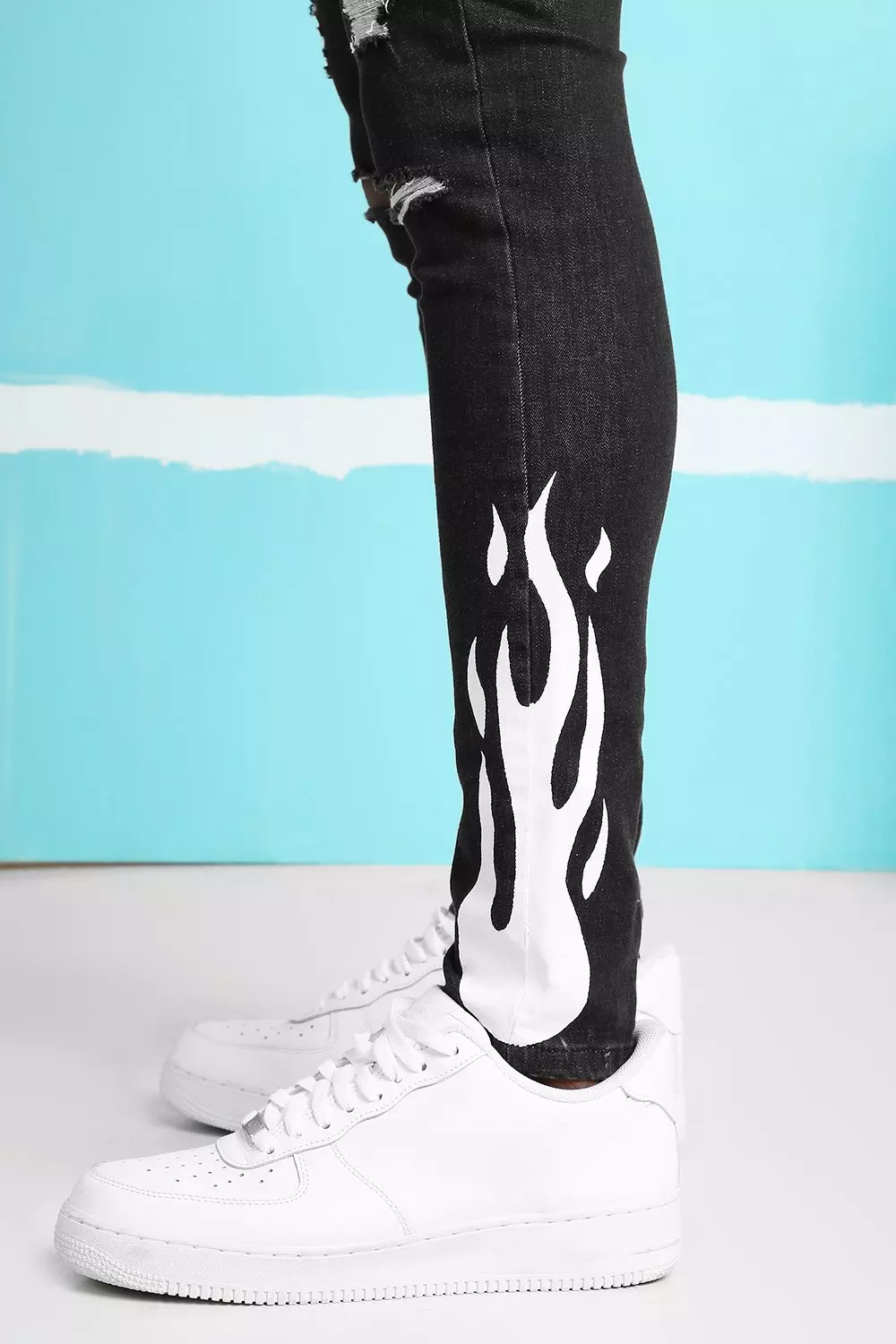 White flame hot sale jeans